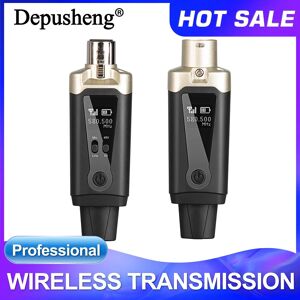 Wireless Microphone System XLR Mic Converter Adapter Depusheng MA5 UHF Automatic Transmitter Setup For Condenser Dynamic Mic Wireless Microphone System XLR Mic Converter Adapter Depusheng MA5 UHF Automatic Transmitter Setup For Condenser Dynamic Mic