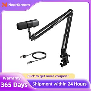 NearStream USB XLR Condenser Mic Boom Arm Plug-and-Play Professional Microphone pc for Streaming Podcast Studio set Recording NearStream USB XLR Condenser Mic Boom Arm Plug-and-Play Professional Microphone pc for Streaming Podcast Studio set Recording