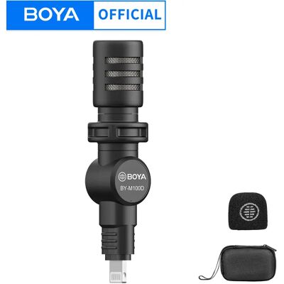 Boya BY-M100D Plug & Play iPhone Mini Microphone for iPhone ipad iOS Smartphones Podcast Liver Stream Tiktok YouTube Video Vlog Boya BY-M100D Plug & Play iPhone Mini Microphone for iPhone ipad iOS Smartphones Podcast Liver Stream Tiktok YouTube Video Vlog