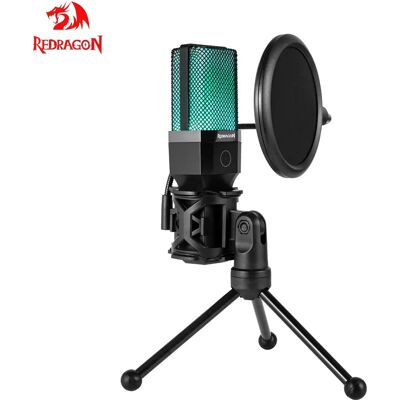 REDRAGON ADNE GM212 USB RGB Gaming PC Streaming Microphone For Computer laptop Cardioid Condenser Recording Desktop Mic Mute PC REDRAGON ADNE GM212 USB RGB Gaming PC Streaming Microphone For Computer laptop Cardioid Condenser Recording Desktop Mic Mute PC