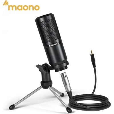 MAONO PM360TR Condenser Microphone Podcast Microphone 3.5mm Mic for Computer, Laptop, Phone, Sound Card, YouTube, Gaming, Record MAONO PM360TR Condenser Microphone Podcast Microphone 3.5mm Mic for Computer, Laptop, Phone, Sound Card, YouTube, Gaming, Record