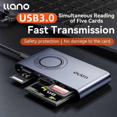 other LLano 5 in 1 Card Reader USB 3.0 High Speed Transmission Connector Adapter Supports Micro SD/Micro SDXC/SDHC/MMC/MS Pro Duo other LLano 5 in 1 Card Reader USB 3.0 High Speed Transmission Connector Adapter Supports Micro SD/Micro SDXC/SDHC/MMC/MS Pro Duo
