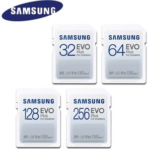 SAMSUNG EVO Plus SD Card 32GB SDHC V10 C10 64GB U1 128GB 256GB SDXC V30 U3 Transfer Speed up to 130MB/s Camera Memory Card SAMSUNG EVO Plus SD Card 32GB SDHC V10 C10 64GB U1 128GB 256GB SDXC V30 U3 Transfer Speed up to 130MB/s Camera Memory Card
