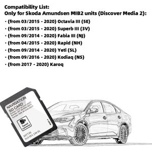 YSKABC 32GB for Skoda Octavia Yeti Kodiaq Car Amundsen MIB2 Gen2 SD Card Europe 2026-2027 Discover Media with Anti Fog Reaview YSKABC 32GB for Skoda Octavia Yeti Kodiaq Car Amundsen MIB2 Gen2 SD Card Europe 2026-2027 Discover Media with Anti Fog Reaview