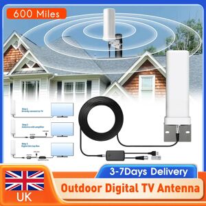 Bqeel Draagbare HDTV-antenne – Slimme Signaalversterker, 28 DBi, 4K, Compatibel Met DVB-T, ATSC, DTMB En ISDB-T