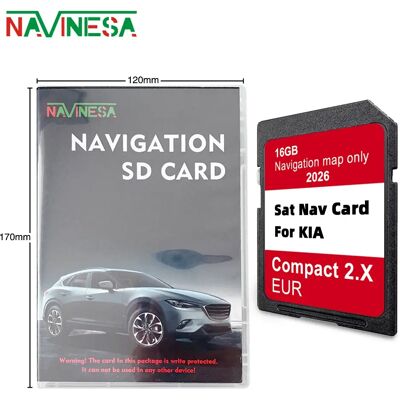 NAVINESA est 2026 for KIA Compact 2.X Venga Ceed Sportage Rio Picanto Optima Sorento Map EU Turkey Update SD Card Navigation GEN2 GPS NAVINESA est 2026 for KIA Compact 2.X Venga Ceed Sportage Rio Picanto Optima Sorento Map EU Turkey Update SD Card Navigation GEN2 GPS