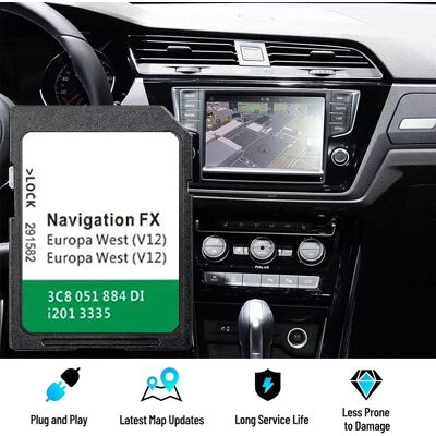 NAVINESA V12 West SD Card - Navigation System for VW Europe NAVINESA V12 West SD Card - Navigation System for VW Europe
