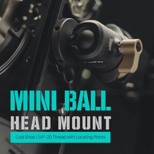 TILTA Mini Ball Head Bracket TA-MBH-1420-B 1/4 Positioning Screw Models Fixed Cold Shoe Mouth Monitor Head Expansion Accessories TILTA Mini Ball Head Bracket TA-MBH-1420-B 1/4 Positioning Screw Models Fixed Cold Shoe Mouth Monitor Head Expansion Accessories