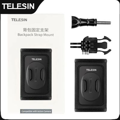Telesin Double J-Hook Mount for Backpack Strap - Action Camera Accessories Telesin Double J-Hook Mount for Backpack Strap - Action Camera Accessories