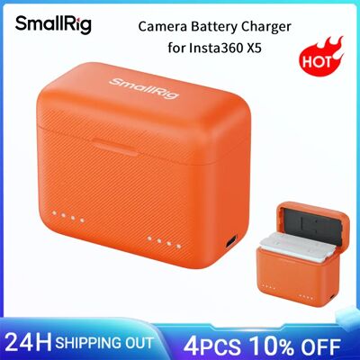 SmallRig X5 Camera Battery Charger for Insta360 X5 Dual-Battery Smart Charging Supports 5V/1A Standard Charging -5923 SmallRig X5 Camera Battery Charger for Insta360 X5 Dual-Battery Smart Charging Supports 5V/1A Standard Charging -5923