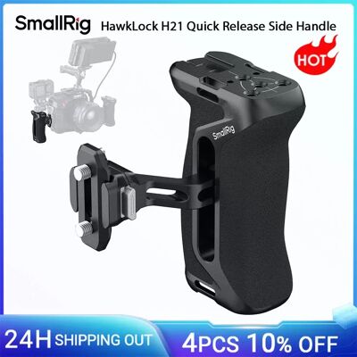SmallRig HawkLock H21 Quick Release Side Handle w Quick Release NATO Rail Handgrip for DLSR Camera Cage Kit Mounting Plates 5633 SmallRig HawkLock H21 Quick Release Side Handle w Quick Release NATO Rail Handgrip for DLSR Camera Cage Kit Mounting Plates 5633