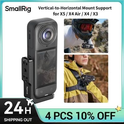 SmallRig X5 Quick Release Mount Plate Vertical-to-Horizontal Mount Support for Insta360 X5 / X4 Air / X4 / X3 5824 SmallRig X5 Quick Release Mount Plate Vertical-to-Horizontal Mount Support for Insta360 X5 / X4 Air / X4 / X3 5824