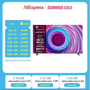 TCL 55RC650K 55-inch QLED Pro Television, 4K Ultra HD, Roku TV (Smart TV with Dolby Vision & Audio, HDR 10+ TCL 55RC650K 55-inch QLED Pro Television, 4K Ultra HD, Roku TV (Smart TV with Dolby Vision & Audio, HDR 10+