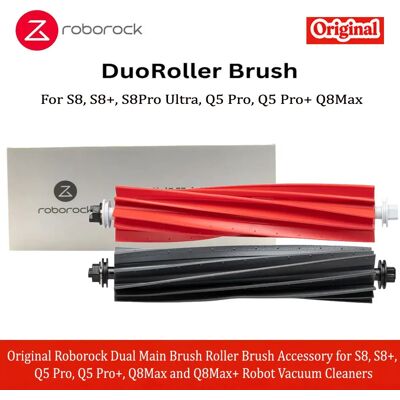 Original Roborock Dual Main Brush Accessories for S8, S8+, Q5 Pro, Q5 Pro+, Q8Max, and Q8Max+ Robot Vacuum ,Roller Brush Parts Original Roborock Dual Main Brush Accessories for S8, S8+, Q5 Pro, Q5 Pro+, Q8Max, and Q8Max+ Robot Vacuum ,Roller Brush Parts