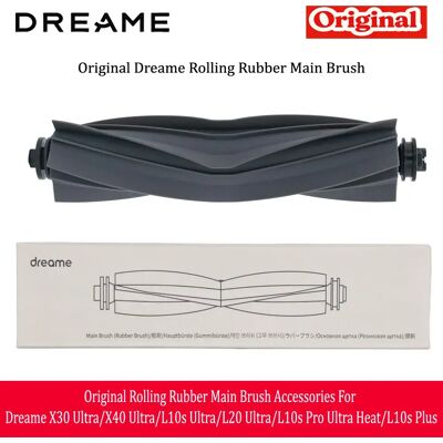 Original Rolling Rubber Main Brush Accessories For Dreame X30 Ultra/X40 Ultra/L10s Ultra/L20 Ultra/L10s Pro Ultra Heat/L10s Plus Original Rolling Rubber Main Brush Accessories For Dreame X30 Ultra/X40 Ultra/L10s Ultra/L20 Ultra/L10s Pro Ultra Heat/L10s Plus