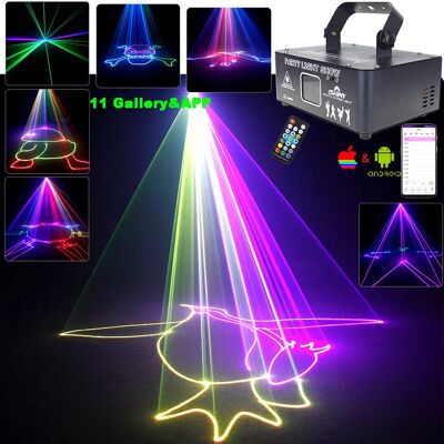 ESHINY DF500 Android IOS APP RGB Laser Animation DJ Lights Disco Party Projector Beam Dance Bar Xmas Decoration Stage Effect Lamp Show ESHINY DF500 Android IOS APP RGB Laser Animation DJ Lights Disco Party Projector Beam Dance Bar Xmas Decoration Stage Effect Lamp Show