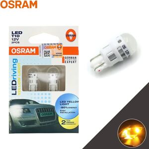 OSRAM LEDriving Standard LED T10 WY5W Yellow Amber 12V 1W Car LED Turn Signal Light Interior Side Marker Lamps Original 2880YE OSRAM LEDriving Standard LED T10 WY5W Yellow Amber 12V 1W Car LED Turn Signal Light Interior Side Marker Lamps Original 2880YE