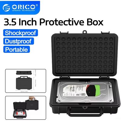ORICO PHF-35 3.5 Inch HDD Protective Box Storage Case Water-proof Shock-proof Dust-proof Function Safety Label Design ORICO PHF-35 3.5 Inch HDD Protective Box Storage Case Water-proof Shock-proof Dust-proof Function Safety Label Design