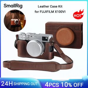 SmallRig X100VI Leather Case Kit for FUJIFILM X100VI, Including Leather Half Case, Flip Case Cover and Shoulder Strap -4558 SmallRig X100VI Leather Case Kit for FUJIFILM X100VI, Including Leather Half Case, Flip Case Cover and Shoulder Strap -4558