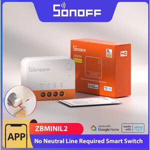 SONOFF ZBMINI L2 Zigbee Smart Switch No Neutral Wire Required 1-Gang Two-Way Control via eWeLink APP Support Alexa Google Alice SONOFF ZBMINI L2 Zigbee Smart Switch No Neutral Wire Required 1-Gang Two-Way Control via eWeLink APP Support Alexa Google Alice