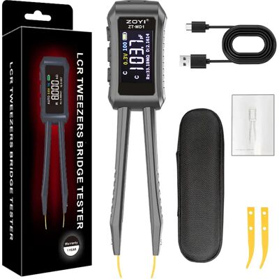 ZOYI High Precision LCR Multimeter Electronic Components Detection Tweezers Bridge Resistance Capacitance Tester Digital Bridge ZOYI High Precision LCR Multimeter Electronic Components Detection Tweezers Bridge Resistance Capacitance Tester Digital Bridge