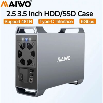 MAIWO HDD Docking Station 2.5/3.5 inch SATA HDD/SSD Case Enclosure for USB 3.0 Type-C Gen2 Hard Disk Adapter Expansion Cabinet MAIWO HDD Docking Station 2.5/3.5 inch SATA HDD/SSD Case Enclosure for USB 3.0 Type-C Gen2 Hard Disk Adapter Expansion Cabinet