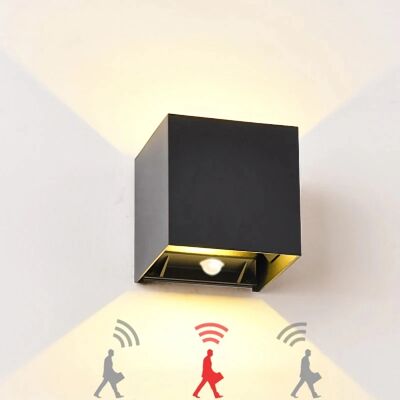 TRAZOS 12W PIR Sensor LED Wall Light Outdoor Waterproof IP65 Porch Garden Wall Lamp Indoor Bedroom Bedside Decoration Lighting TRAZOS 12W PIR Sensor LED Wall Light Outdoor Waterproof IP65 Porch Garden Wall Lamp Indoor Bedroom Bedside Decoration Lighting