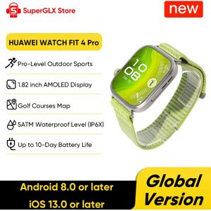 Global Version HUAWEI WATCH FIT 4 Pro Smartwatch 1.82 inch AMOLED Display Sapphire Glass ECG Sensor iOS & Android Compatible NFC Global Version HUAWEI WATCH FIT 4 Pro Smartwatch 1.82 inch AMOLED Display Sapphire Glass ECG Sensor iOS & Android Compatible NFC