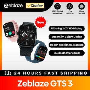 New Zeblaze GTS 3 Voice Calling Smart Watch Ultra-big 2.03'' HD Screen 24H Health Monitor 100+ Sports Modes 200+ Watch Faces New Zeblaze GTS 3 Voice Calling Smart Watch Ultra-big 2.03'' HD Screen 24H Health Monitor 100+ Sports Modes 200+ Watch Faces