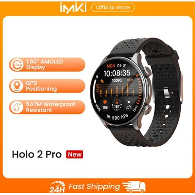 IMIKI HOLO 2 Pro 1.6” AMOLED HD Display Smartwatch 5ATM Waterproof GPS Bluetooth Phone Calls Ultrathin Sports Smart Watchs IMIKI HOLO 2 Pro 1.6” AMOLED HD Display Smartwatch 5ATM Waterproof GPS Bluetooth Phone Calls Ultrathin Sports Smart Watchs