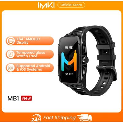 IMIKI MB1 Global Version Smartwatch Women AMOLED HD Screen Display BT Call Waterproof Smart Men Sport Watch for Android iOS IMIKI MB1 Global Version Smartwatch Women AMOLED HD Screen Display BT Call Waterproof Smart Men Sport Watch for Android iOS