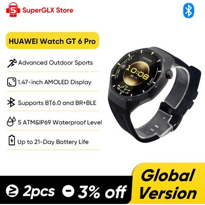 Huawei Watch GT 6 Pro Smartwatch Up to 21-Day Battery Life Global Version Watch GT6 Pro Work seamlessly with iOS and Android NFC Huawei Watch GT 6 Pro Smartwatch Up to 21-Day Battery Life Global Version Watch GT6 Pro Work seamlessly with iOS and Android NFC