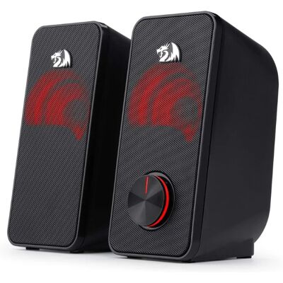 Redragon GS500 Stentor USB PC Gaming 2.0 Channel Stereo Desktop Computer Speaker Backlight Redragon GS500 Stentor USB PC Gaming 2.0 Channel Stereo Desktop Computer Speaker Backlight