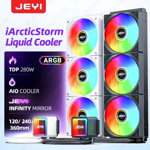 JEYI Liquid Cooler 120/240/360, ARGB CPU AIO Water Cooler, Water Cooling PC, Support Intel & AMD, Efficient PWM-Controlled Pump JEYI Liquid Cooler 120/240/360, ARGB CPU AIO Water Cooler, Water Cooling PC, Support Intel & AMD, Efficient PWM-Controlled Pump