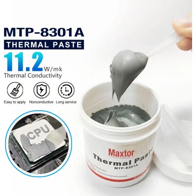 COXBYTE Maxtor 11.2W/mk Thermal Paste High Performance Thermal Conductive Grease for Intel Processor PC CPU GPU PS4 Computer Cooling COXBYTE Maxtor 11.2W/mk Thermal Paste High Performance Thermal Conductive Grease for Intel Processor PC CPU GPU PS4 Computer Cooling