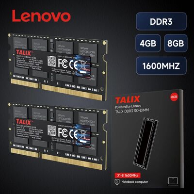 Lenovo TALIX DDR3 SODIMM RAM 4GB 8GB 1600MHz Laptop RAM Intel AMD Notebook Memory Faster Data Transfer Upgrade performance Speed Lenovo TALIX DDR3 SODIMM RAM 4GB 8GB 1600MHz Laptop RAM Intel AMD Notebook Memory Faster Data Transfer Upgrade performance Speed
