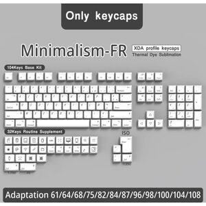 Eagiacme XDA Keycaps PBT French German Spanish UK Abnt2 Keycap For ISO Layout Mechanical Keyboard Dye Sublimation Key Caps ES DE FR BR Eagiacme XDA Keycaps PBT French German Spanish UK Abnt2 Keycap For ISO Layout Mechanical Keyboard Dye Sublimation Key Caps ES DE FR BR