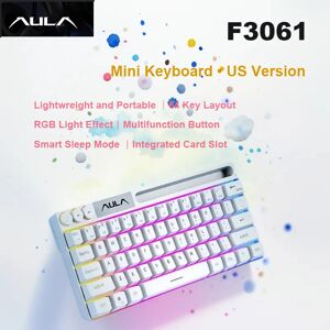 AULA F3061 Mechanical Touch Feel Keyboard 61 Keys Wired Mini Keyboard RGB Backlight Keyboard Desktop Laptop Game Keyboard AULA F3061 Mechanical Touch Feel Keyboard 61 Keys Wired Mini Keyboard RGB Backlight Keyboard Desktop Laptop Game Keyboard