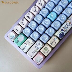Jaycomia MOA PBT Keycaps French German Spanish Abnt2 Korean English Keycap Dye Sub Cartoon For ISO Layout Mechanical Keyboard FR ES DE KR Jaycomia MOA PBT Keycaps French German Spanish Abnt2 Korean English Keycap Dye Sub Cartoon For ISO Layout Mechanical Keyboard FR ES DE KR