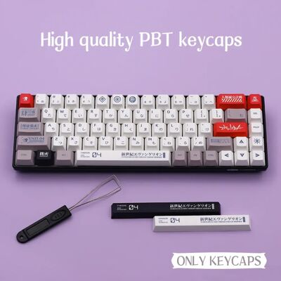 Jaycomia EVA 04 Keycaps PBT English/French/German/Spanish/Abnt 2/Japanese /UK Keycap Cherry Profile For Mechanical Keyboards ISO Womier Jaycomia EVA 04 Keycaps PBT English/French/German/Spanish/Abnt 2/Japanese /UK Keycap Cherry Profile For Mechanical Keyboards ISO Womier