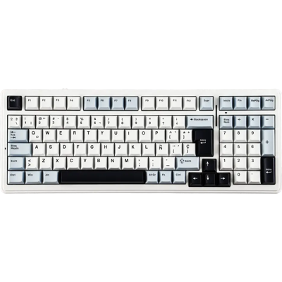 AULA F99 ISO-ES 96% QWERTY Layout Hot-Swap Spanish Gaming Keyboard with Cable RGB Backlighting Pre-lubricated Linear Switch AULA F99 ISO-ES 96% QWERTY Layout Hot-Swap Spanish Gaming Keyboard with Cable RGB Backlighting Pre-lubricated Linear Switch