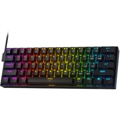 Redragon HE Rapid Trigger Gaming Keyboard, 60% 61 Keys Wired Mechanical Keyboard, Dedicated Hall Effect Magnetic Switch Redragon HE Rapid Trigger Gaming Keyboard, 60% 61 Keys Wired Mechanical Keyboard, Dedicated Hall Effect Magnetic Switch