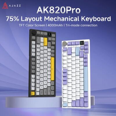 AJAZZ AK820PRO Mechanical Gaming Keyboard - RGB, Purple, White, Blue AJAZZ AK820PRO Mechanical Gaming Keyboard - RGB, Purple, White, Blue
