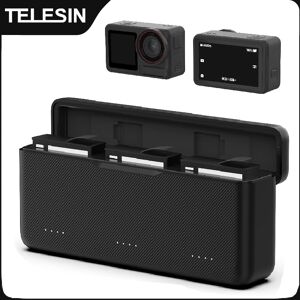 TELESIN 30W PD Fast Charger For DJI OSMO 360 Action 5pro 3 Slots Battery Pocket Charging Box for DJI OSMO Action 5pro 360 TELESIN 30W PD Fast Charger For DJI OSMO 360 Action 5pro 3 Slots Battery Pocket Charging Box for DJI OSMO Action 5pro 360