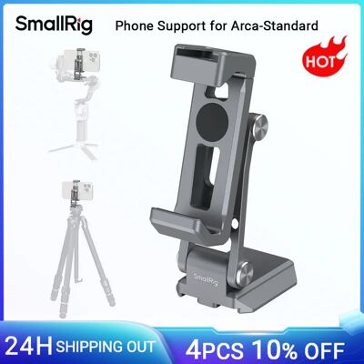 SmallRig Phone Support for Arca-Standard, for DJI RS 4 Mini / RS 3 Mini Stabilizers & Arca-Type Tripod, with Cold Shoe -5338 SmallRig Phone Support for Arca-Standard, for DJI RS 4 Mini / RS 3 Mini Stabilizers & Arca-Type Tripod, with Cold Shoe -5338
