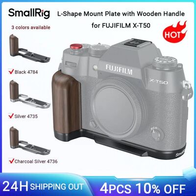 SmallRig X-T50 L-Shape Mount Plate with Wooden Handle for FUJIFILM X-T50, w Arca-Swiss Quick Release Plate for Arca-type Tripod SmallRig X-T50 L-Shape Mount Plate with Wooden Handle for FUJIFILM X-T50, w Arca-Swiss Quick Release Plate for Arca-type Tripod