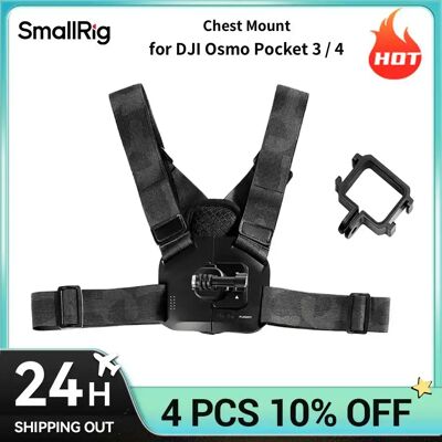 SmallRig Chest Mount for DJI Osmo Pocket 4 / 3 Quick Release Action Camera Chest Mount with Adjustable Harness Strap 6050 SmallRig Chest Mount for DJI Osmo Pocket 4 / 3 Quick Release Action Camera Chest Mount with Adjustable Harness Strap 6050