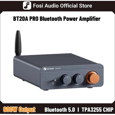 Fosi Audio TPA3255 Bluetooth Sound Power Amplifier 300W x2 Mini HiFi Stereo Class D Amp Bass Treble For Home Theater Fosi Audio TPA3255 Bluetooth Sound Power Amplifier 300W x2 Mini HiFi Stereo Class D Amp Bass Treble For Home Theater