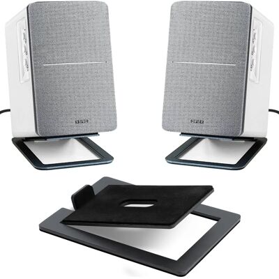 NONE 2 Pcs Speaker Stand Enhance Spatial Sound Effects and Shock Absorption, For Desktop Audio Support and Computer Speakers Bracket NONE 2 Pcs Speaker Stand Enhance Spatial Sound Effects and Shock Absorption, For Desktop Audio Support and Computer Speakers Bracket