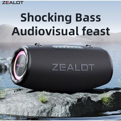 Zealot-S87 Outdoor Portable Wireless Bluetooth Speaker 80W High Volume Subwoofer Sound Performace IPX6 Waterproof Camping Zealot-S87 Outdoor Portable Wireless Bluetooth Speaker 80W High Volume Subwoofer Sound Performace IPX6 Waterproof Camping